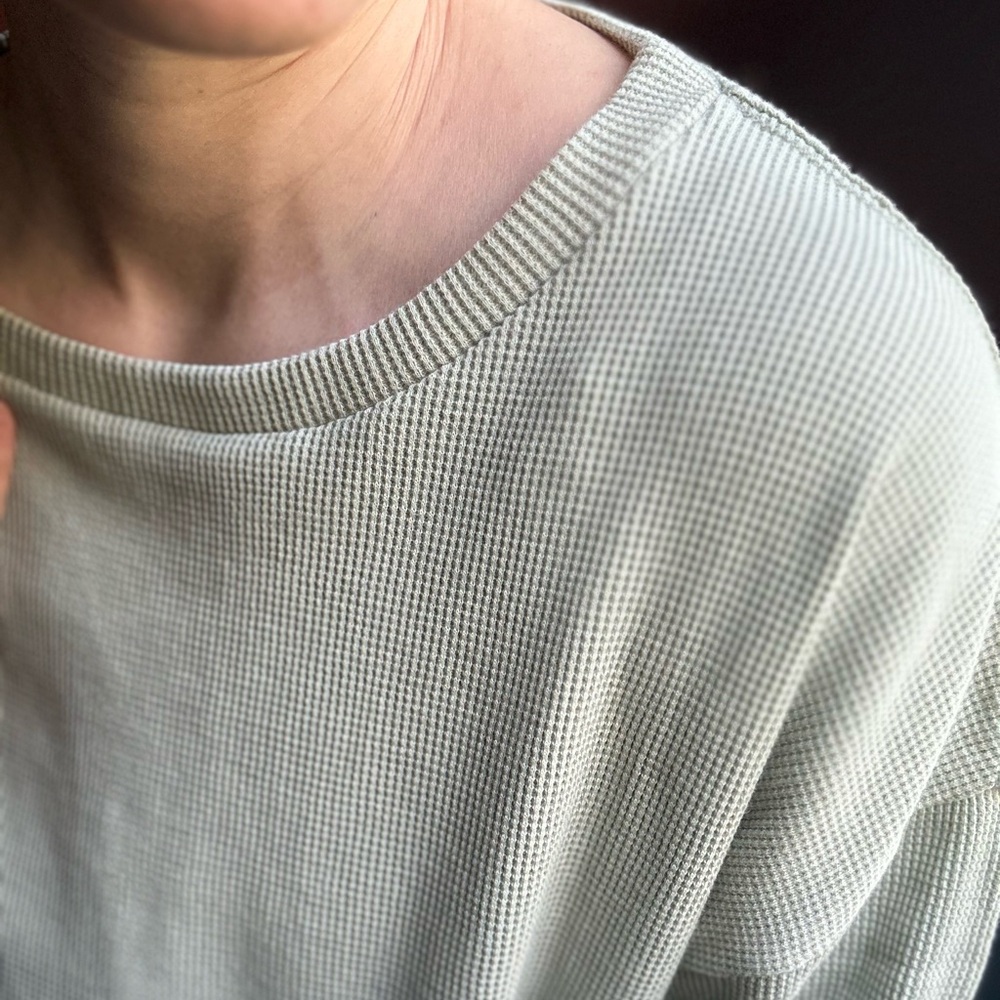 Oversized Waffle Top